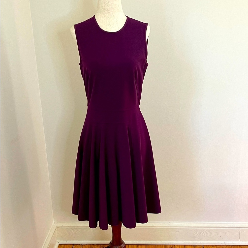 Rebecca Taylor Purple Fit & Flare Dress Size 2 | Work, Date Night, Cocktail, Wed